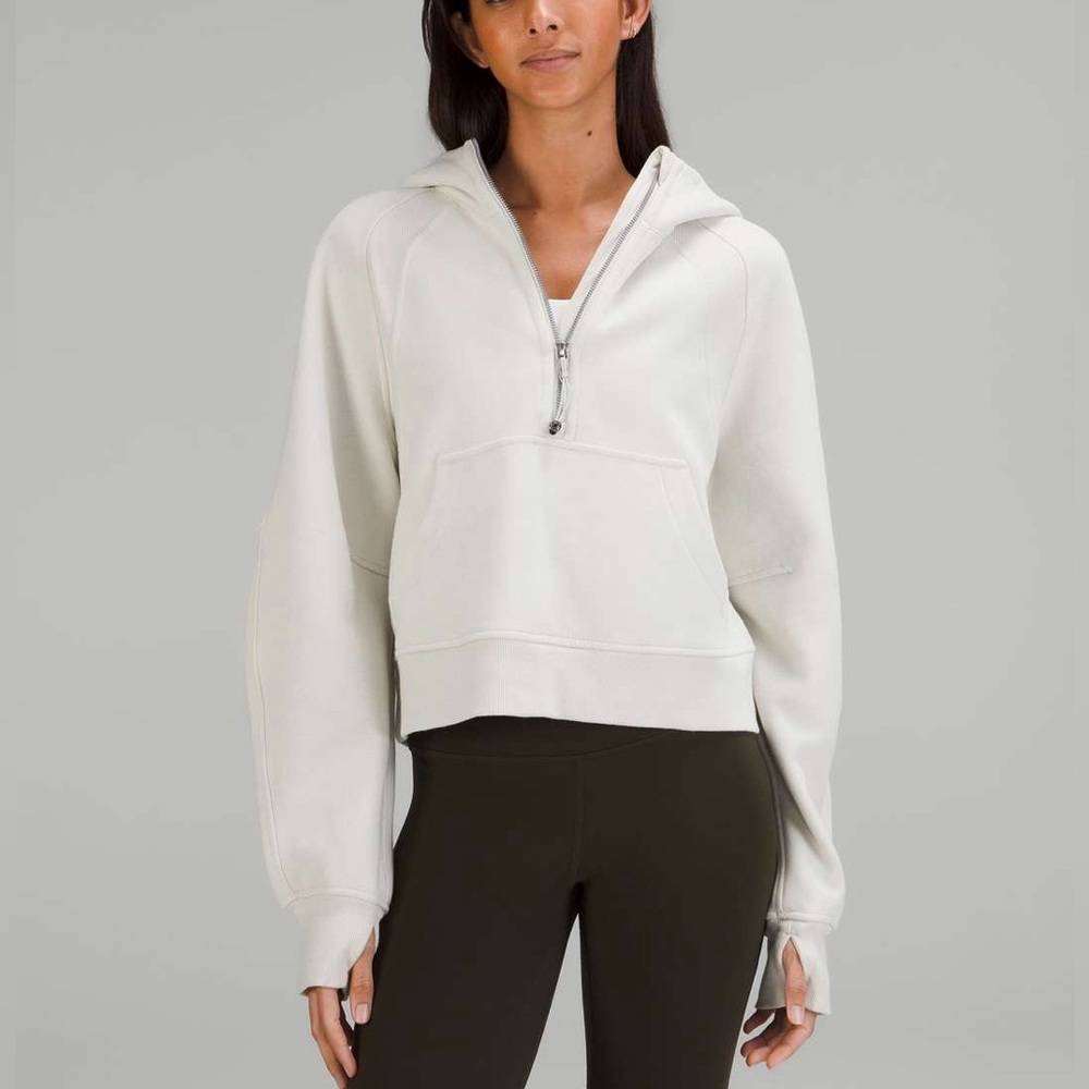 Lululemon Bone Scuba Oversized Half-Zip Hoodie